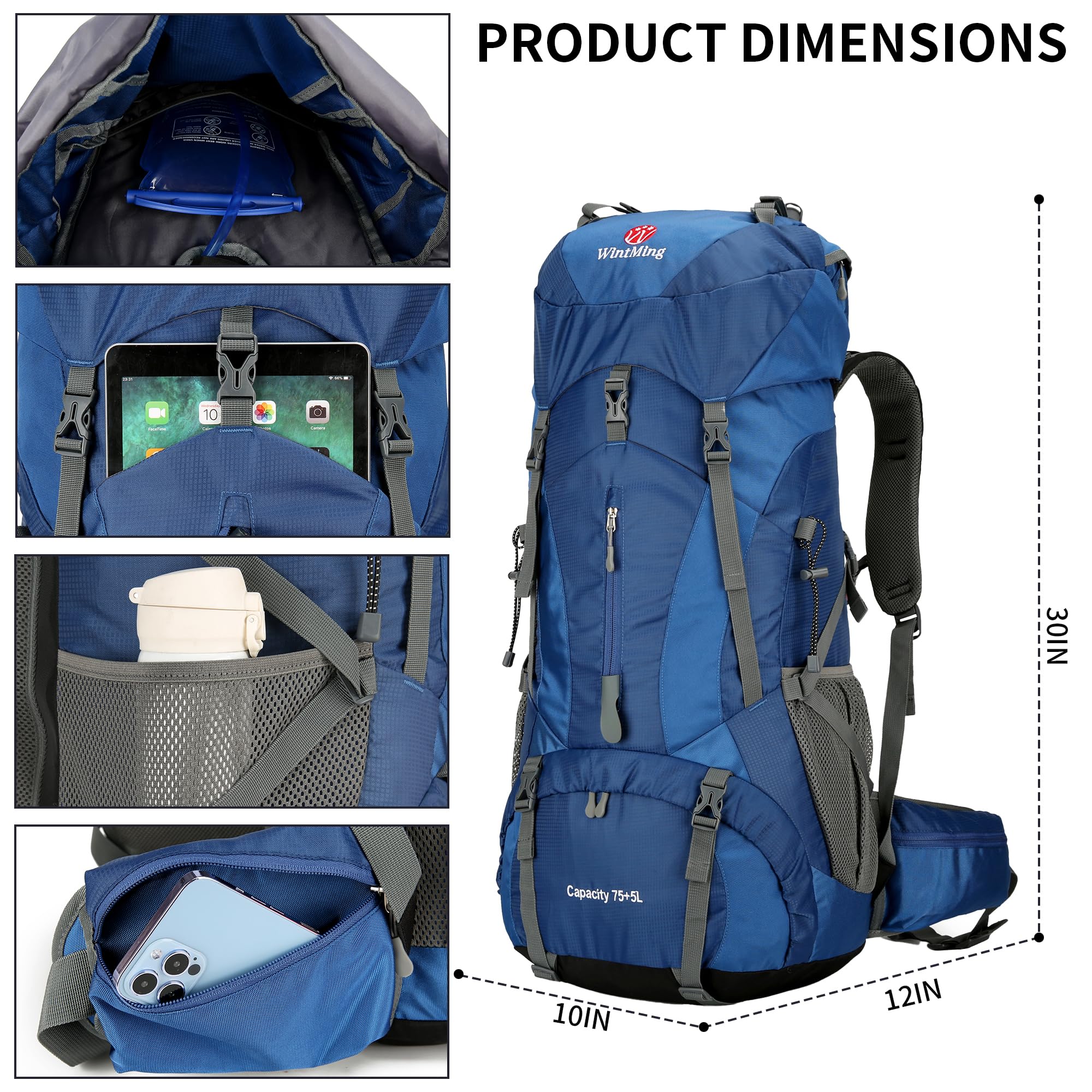 King'sGuard ventilated shoulder straps support breathable comfort on trails