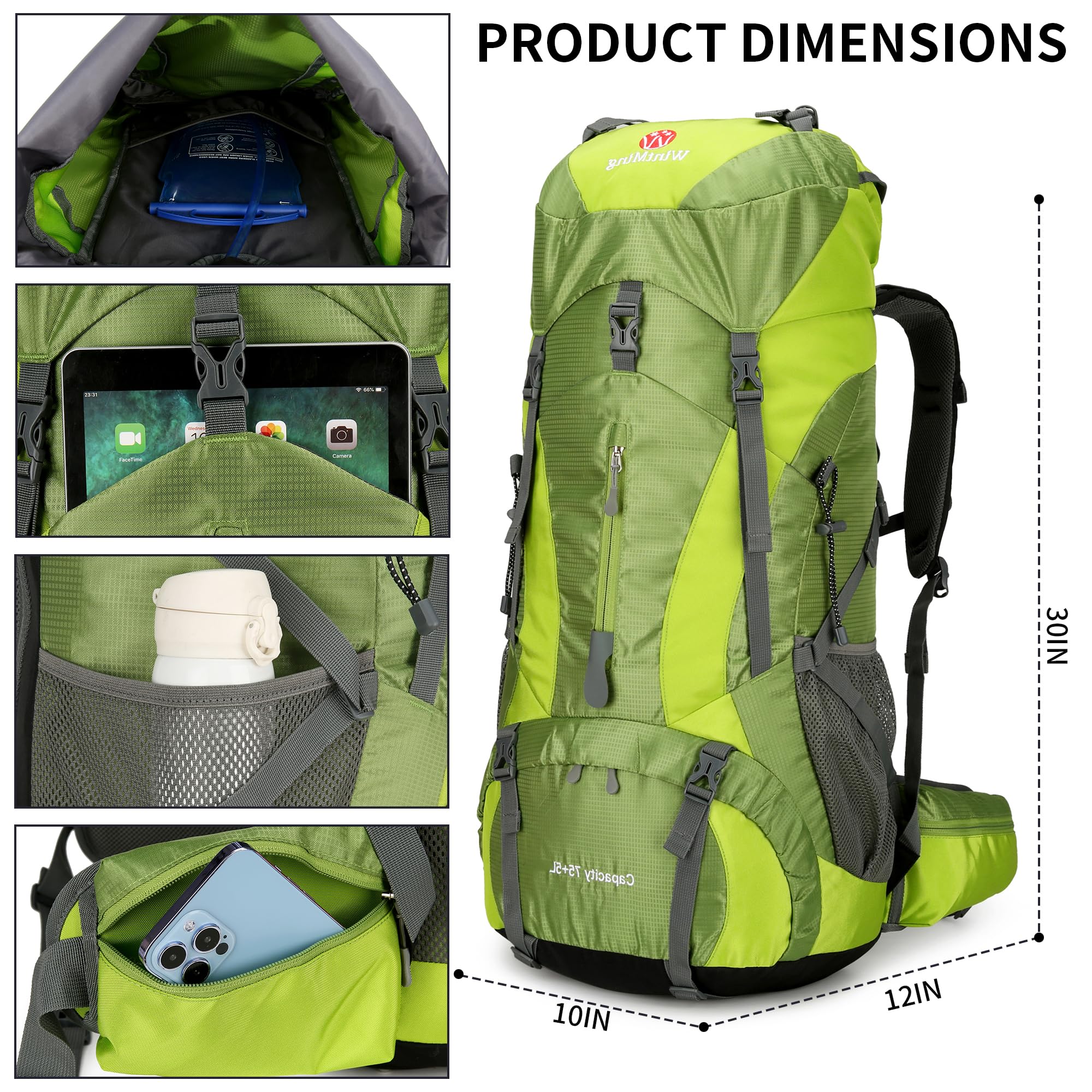 King'sGuard hiking backpack bottom rain cover protecting gear