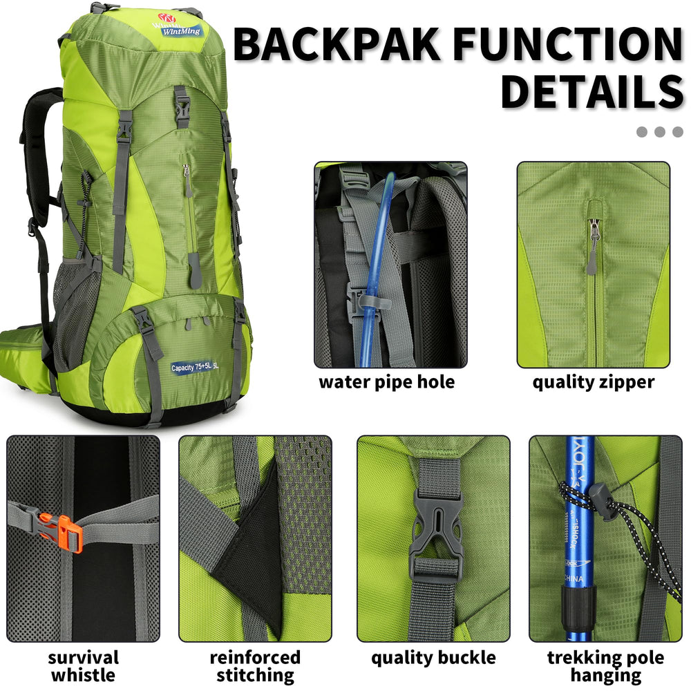 King'sGuard hiking backpack shoe compartment for organized packing