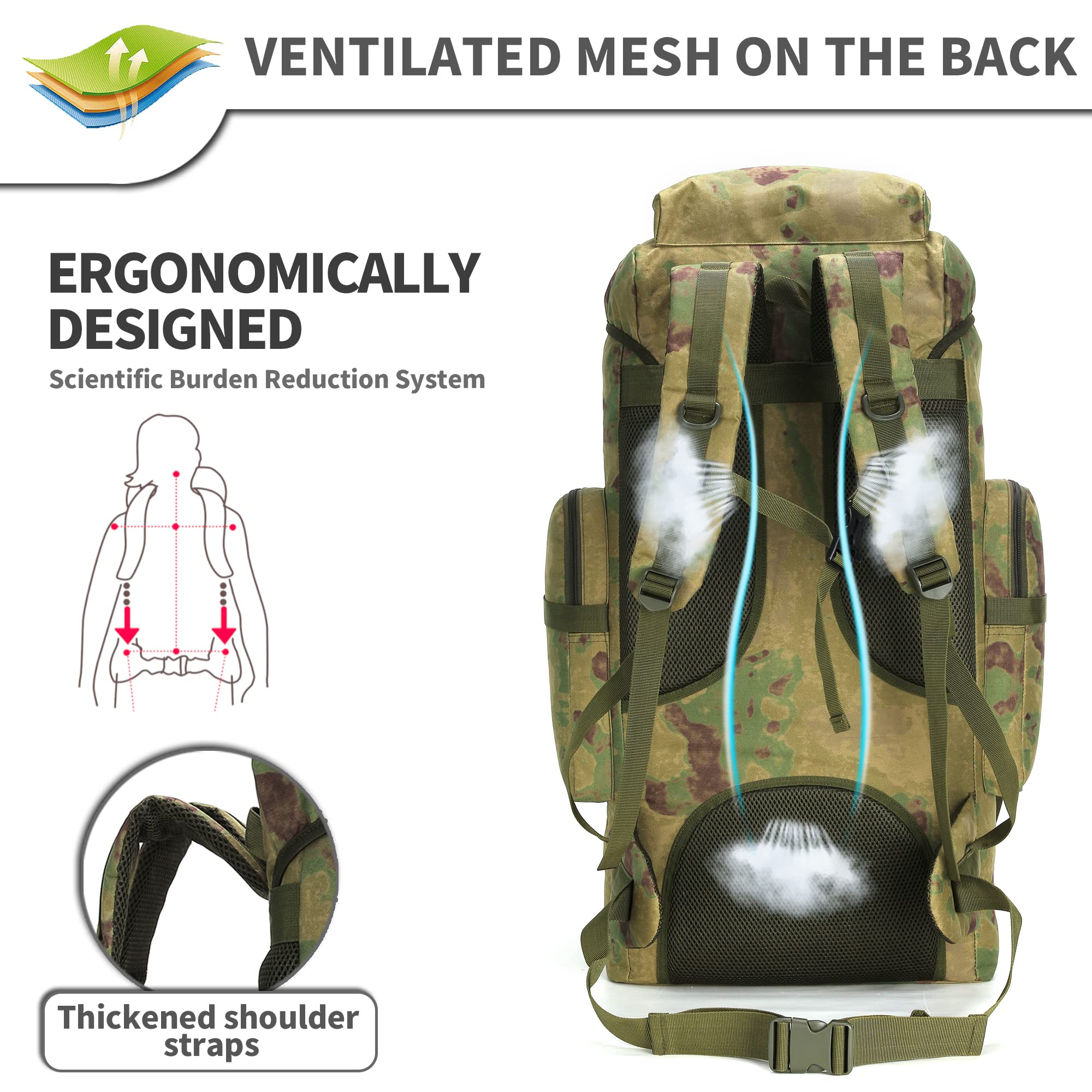 King'sGuard ergonomic shoulder straps with foam padding reduce fatigue during long wear.