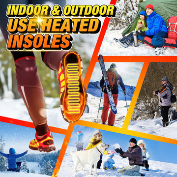 Kinlaner heated insoles ideal for hiking, skiing, camping and more outdoors.