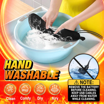 Kinlaner heated insoles washable design stay fresh after outdoor use.
