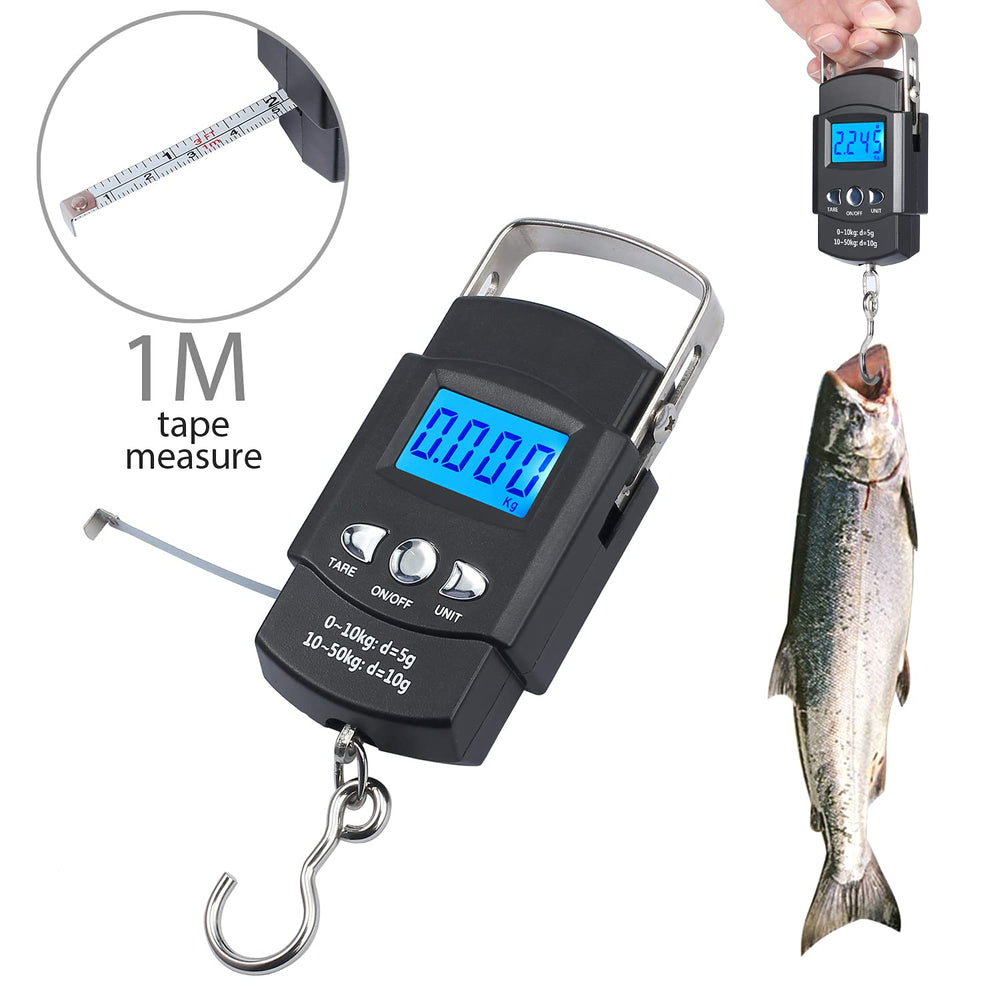 Back slot with stainless steel hook on Kinstecks fishing scale