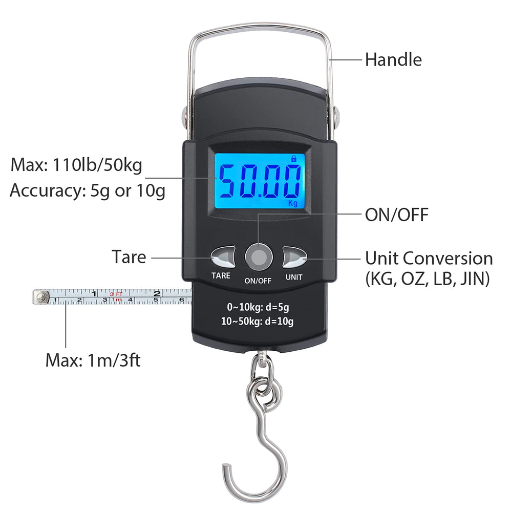 Scale includes carry bag and user manual