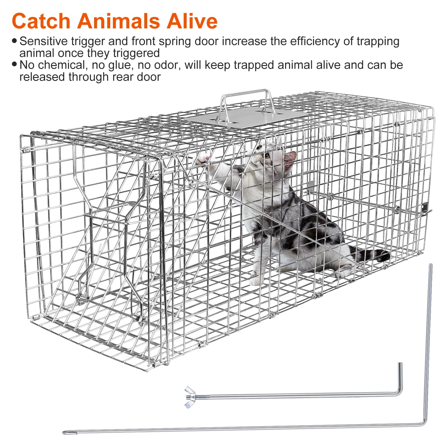 KinWarmth Galvanized Wire Construction emphasizes robust, long-lasting build for outdoor wear.