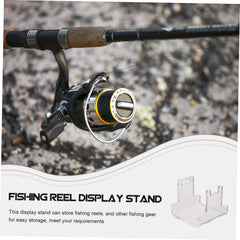Kisangel acrylic reel holder highlights fishing gear with clear durability.
