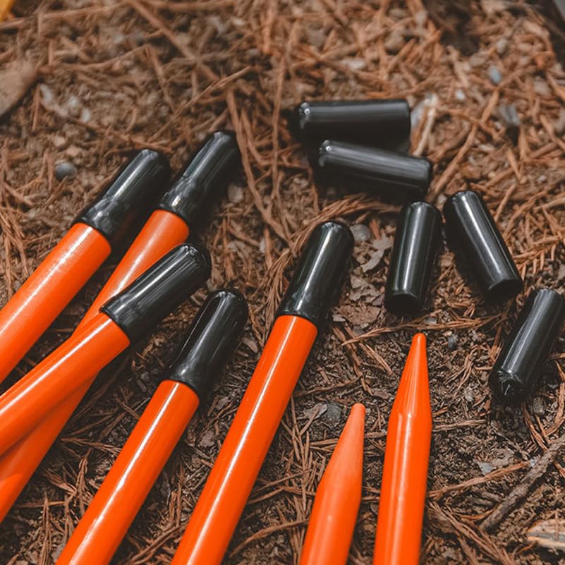 Kisangel durable outdoor use caps protect stakes from weather and abrasion.