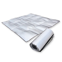 Kisangel folding mat camping pad on grass for portable outdoor comfort.