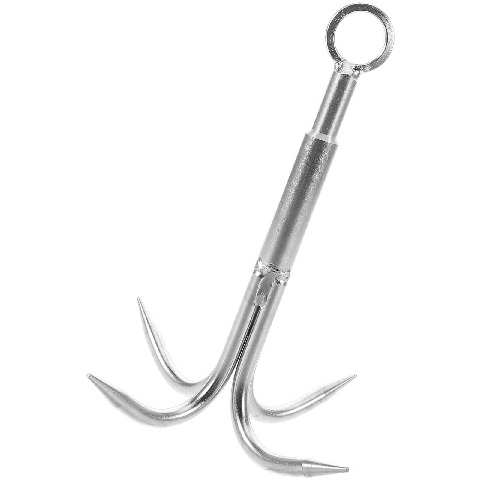 Kisangel four-claw grappling hook ready for muddy water retrieval and plant grabbing