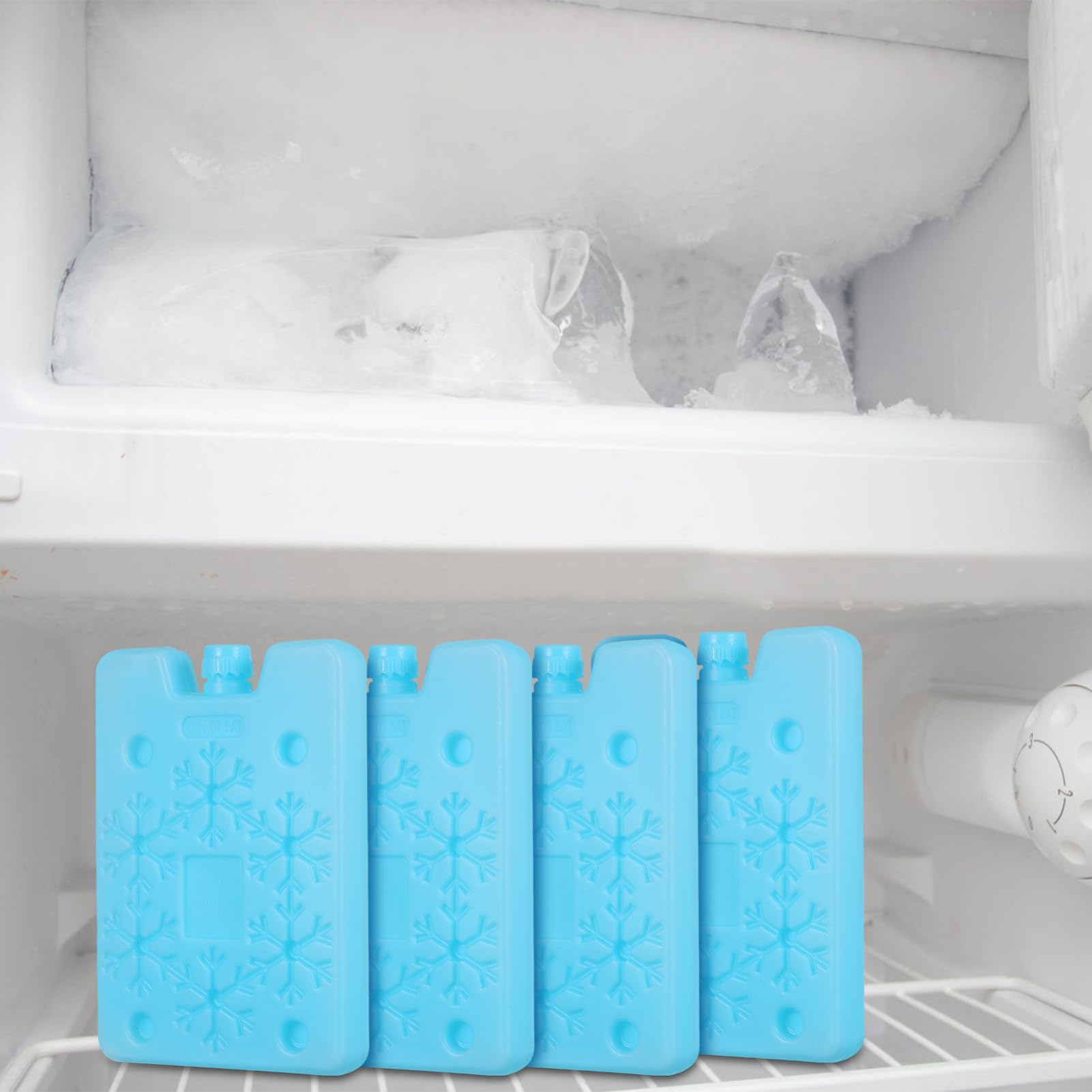 Kisangel Ice Brix fast-freeze design freezes quickly for ready cooling.