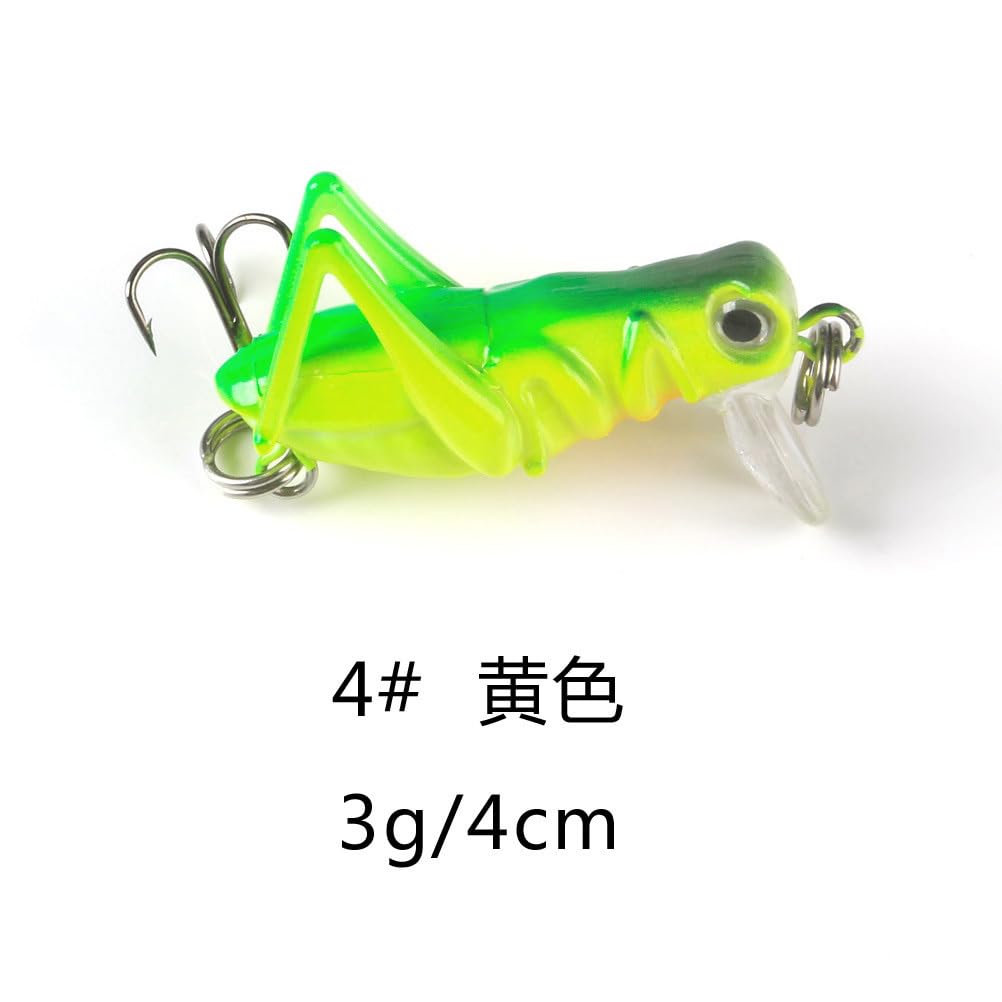 Kisangel life-like cricket-grasshopper bait ready for underwater action