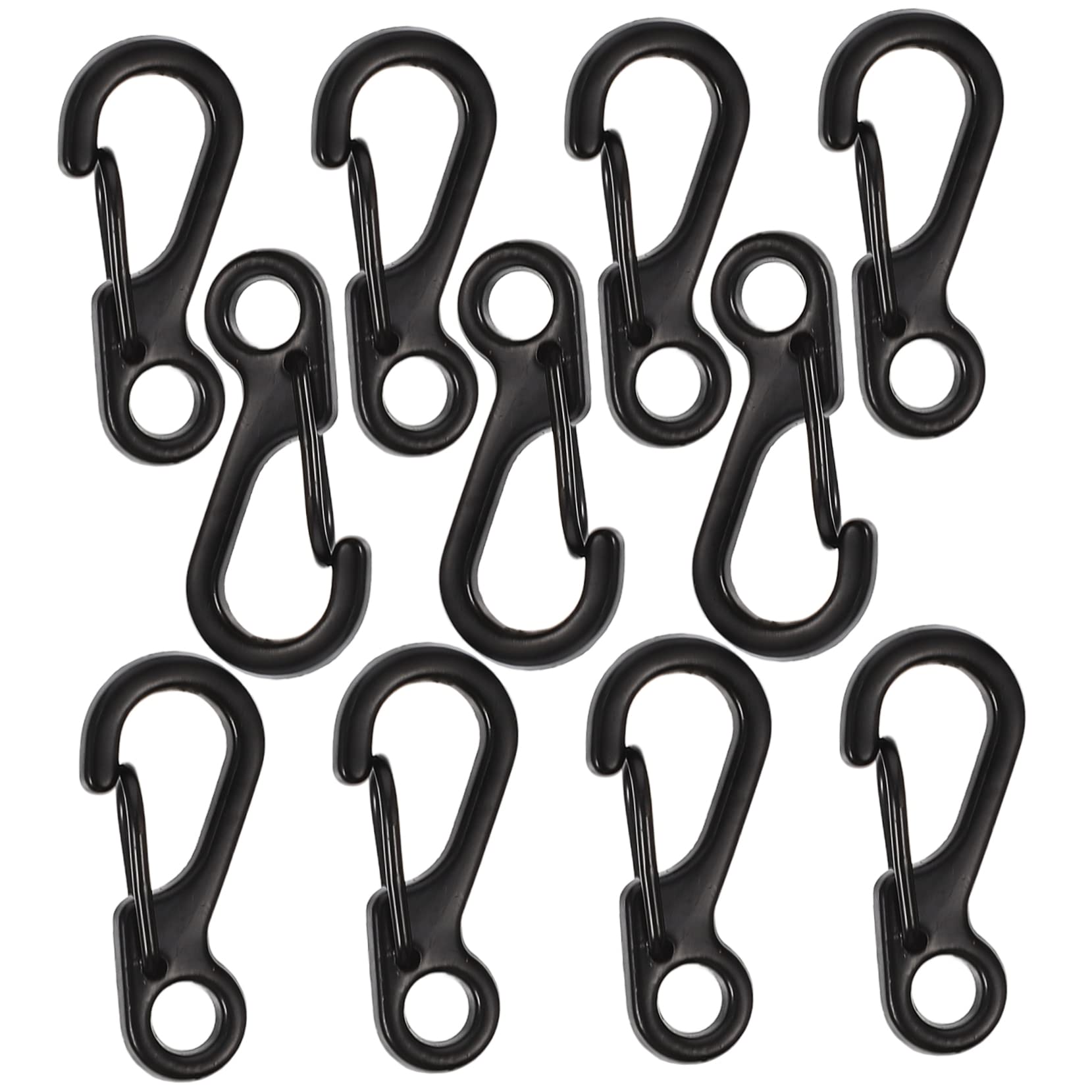 Kisangel mini carabiner clip 0.94 inch secures keys on a hiking backpack