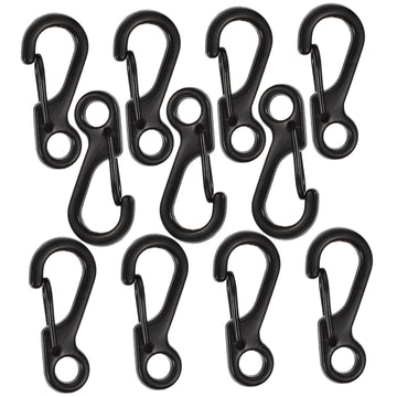 Kisangel mini carabiner clip 0.94 inch secures keys on a hiking backpack