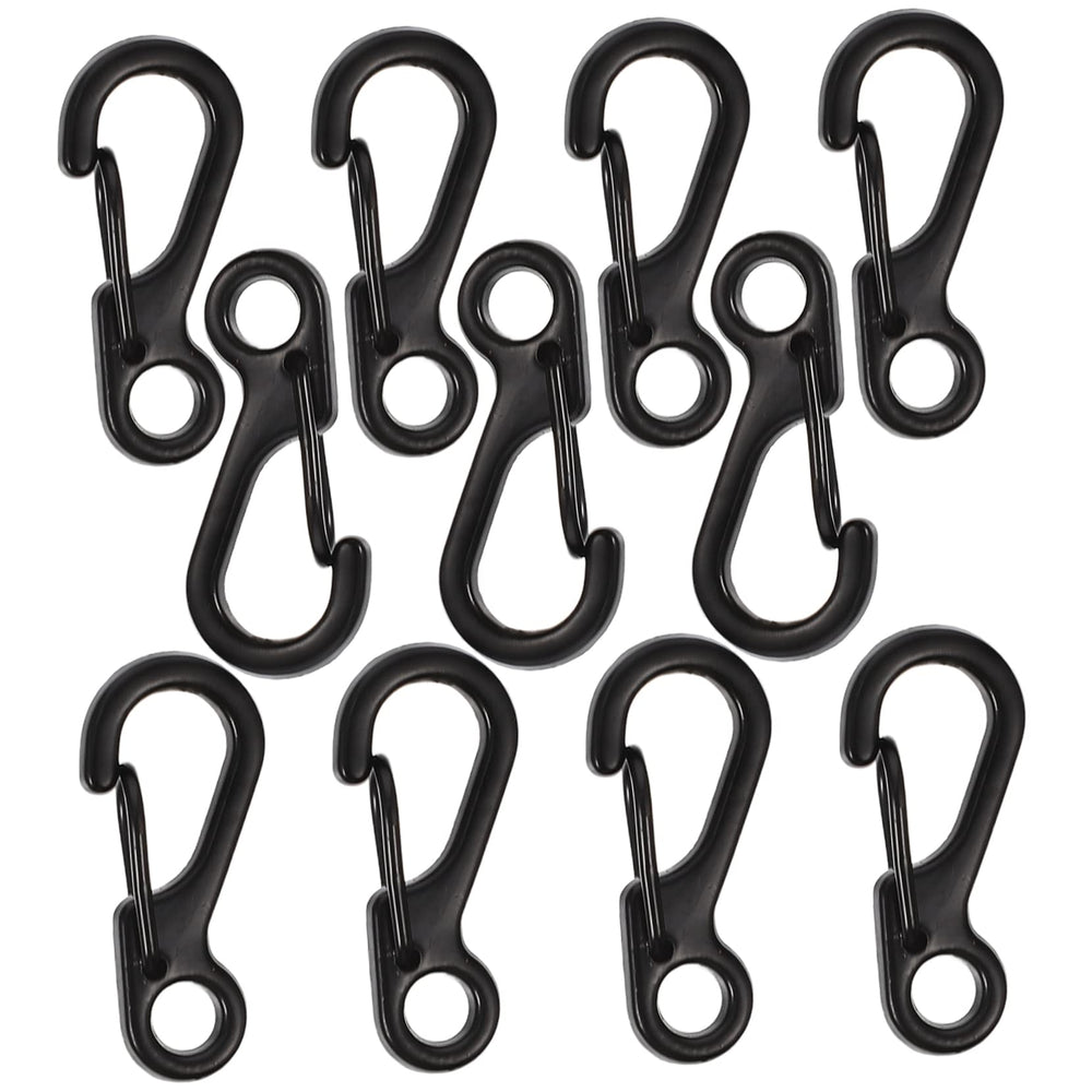 Kisangel mini carabiner clip 0.94 inch secures keys on a hiking backpack