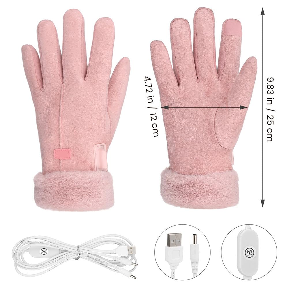 Kisangel stretch-fit unisex heated gloves providing flexible finger movement
