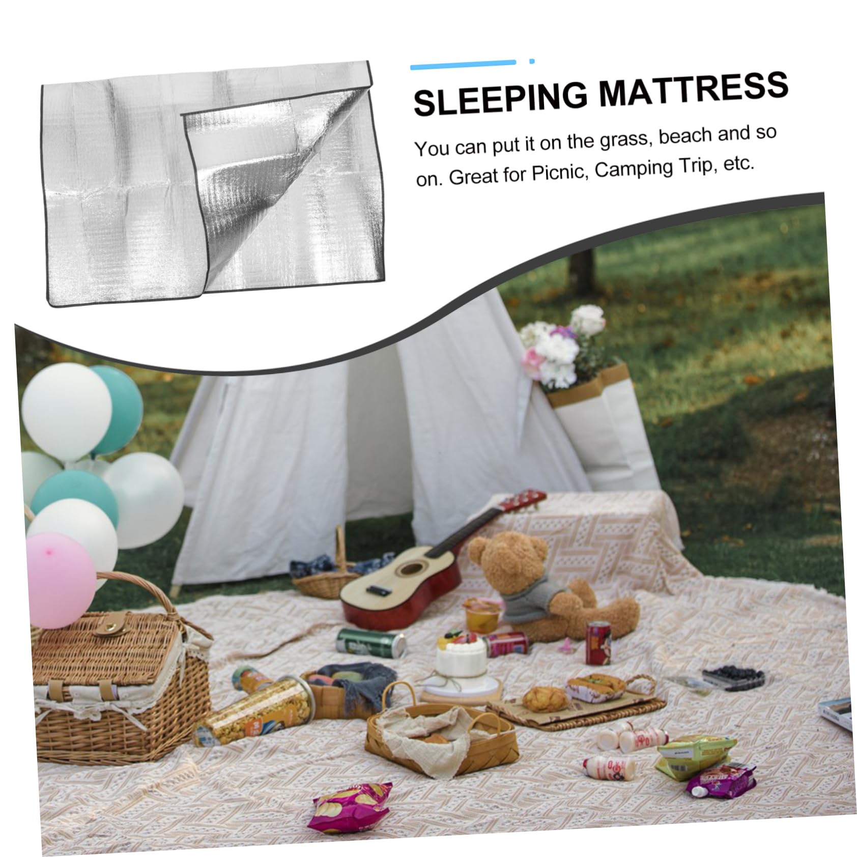 Kisangel waterproof camping mat protects from moisture.