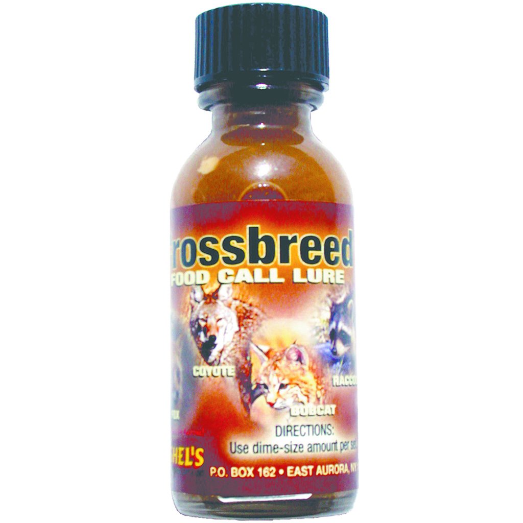 Kishels Crossbreed Lure 1oz bottle ready for field predator attraction