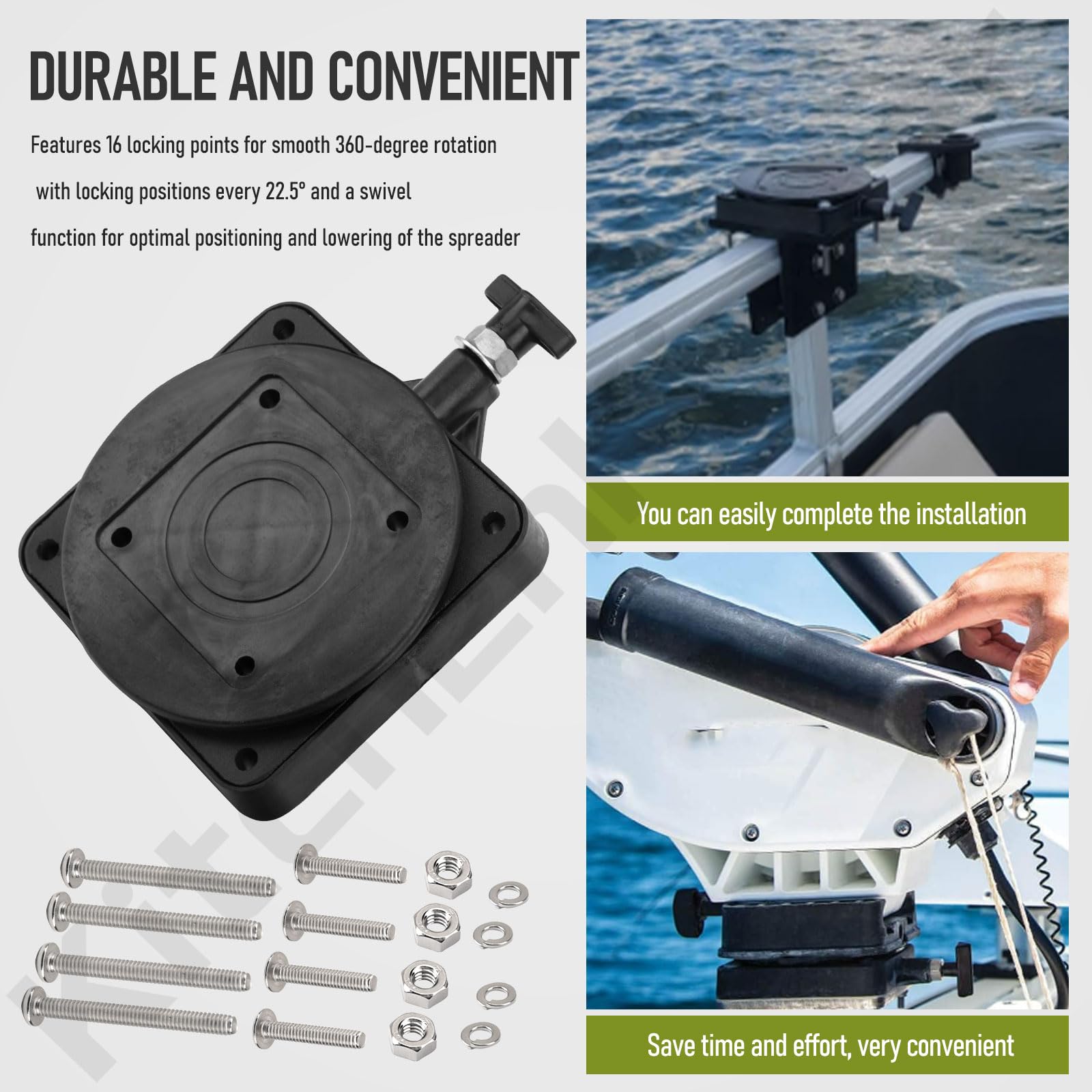 Durable marine-grade construction for Cannon downriggers