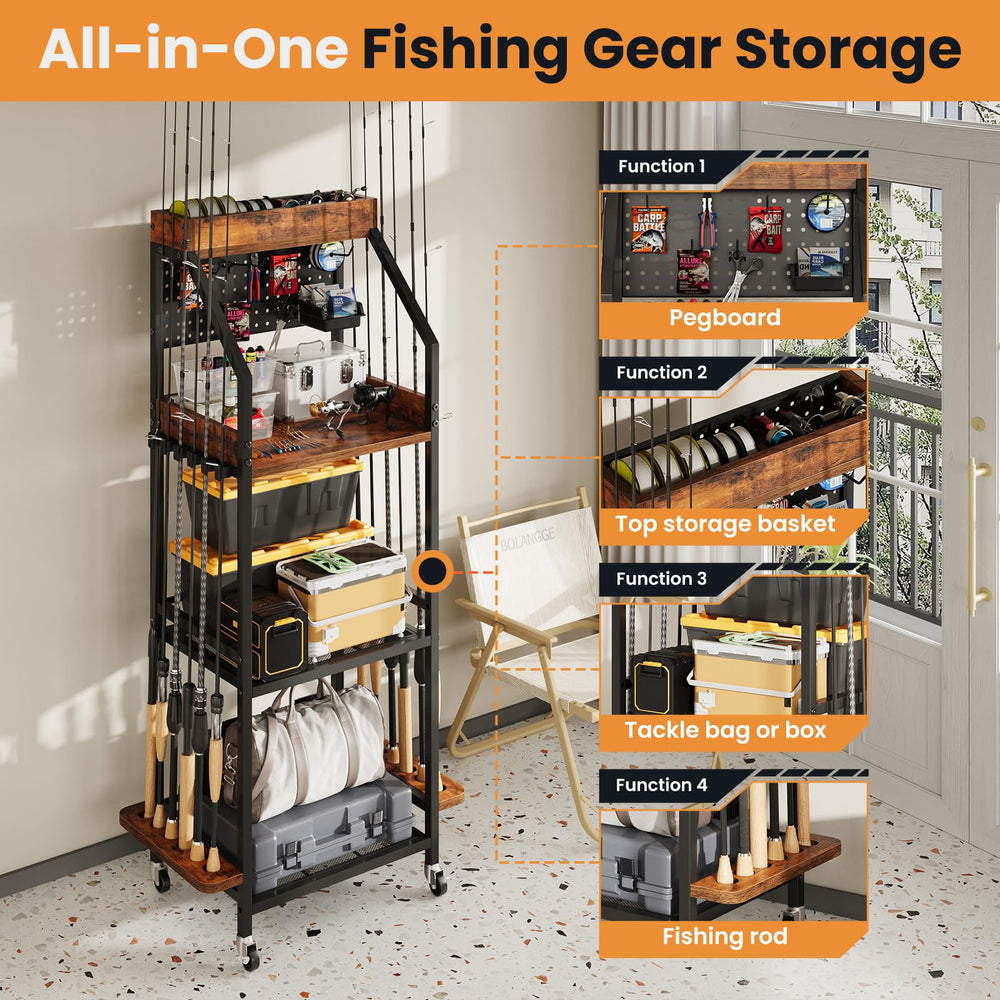 KITIVIALA parts box on pegboard offers handy tool storage within reach.