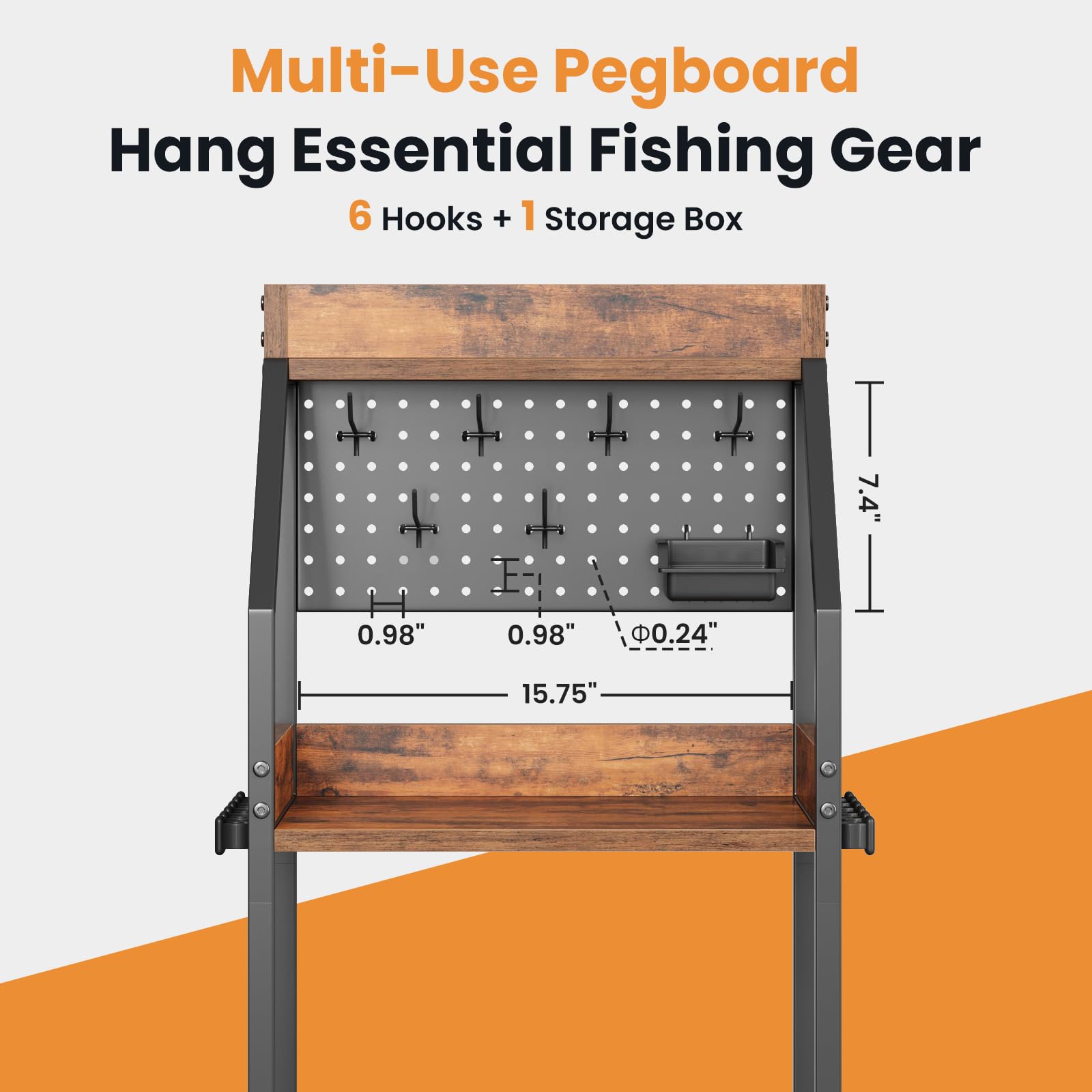 KITIVIALA rolling rod storage cart demonstrates easy relocation around the workspace.