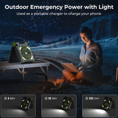 KITWLEMEN lantern brightness levels illuminate campsite with hands-free light.