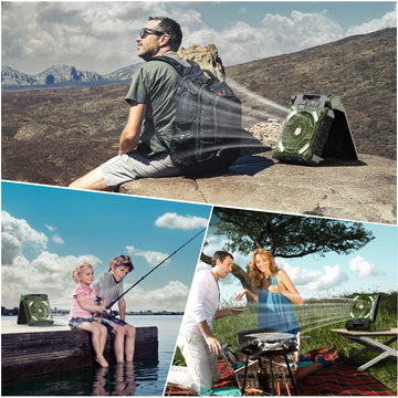 KITWLEMEN portable desk fan 90-degree tilt for versatile placement.