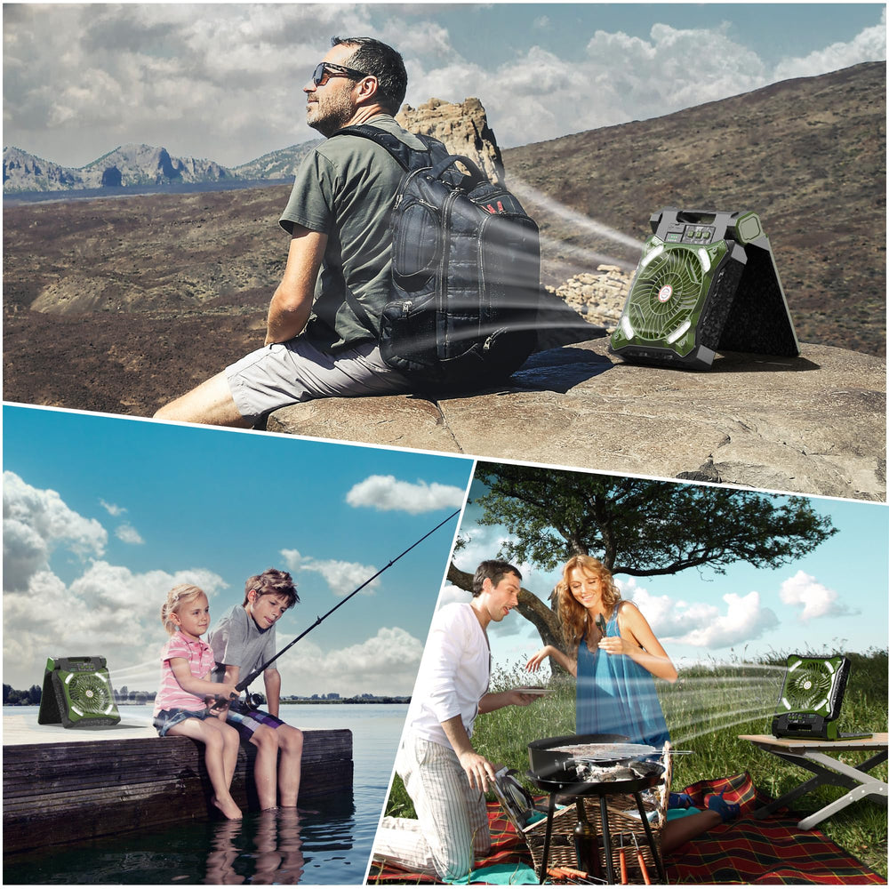 KITWLEMEN portable desk fan 90-degree tilt for versatile placement.