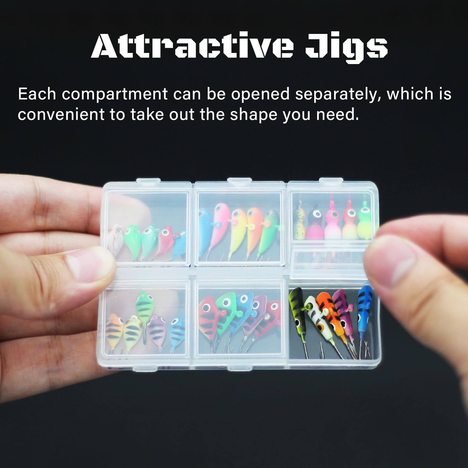 Various shapes and sizes included in the kit