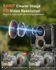 KJK Trail Camera No-Glow LEDs enable discreet night vision usage.