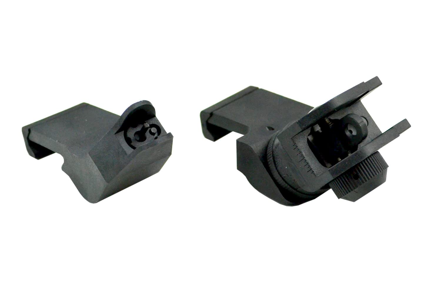 KKexuan backup sights close-up showing texture and construction
