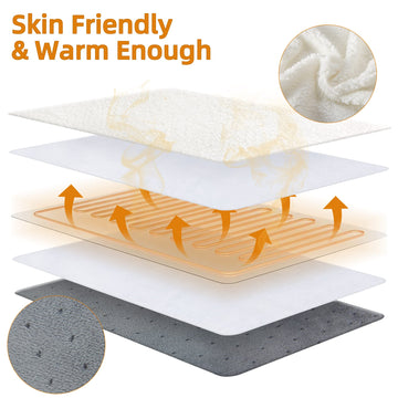 KLADNDER electric foot warmer auto shut-off enhances safe energy use and peace of mind.