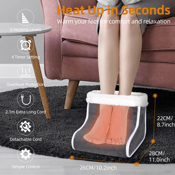 KLADNDER foot warmer with heat-settings control lets you tailor comfort for winter days.