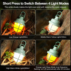 klarus CL3 Nut on the table creates cozy camping ambience and easy reach.