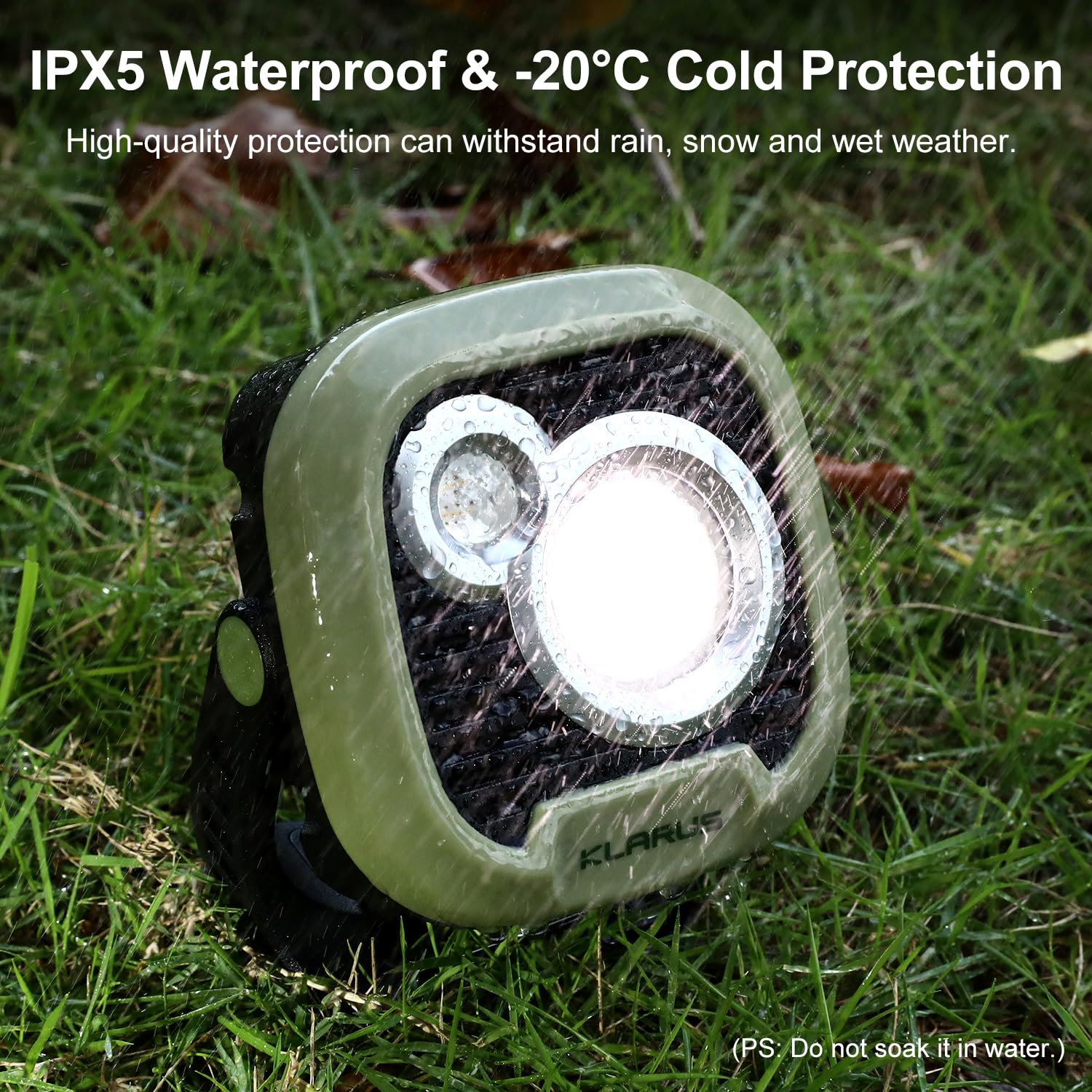 Klarus WL3 portable camping light is ideal for camping and roadside use.
