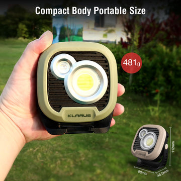 Klarus WL3 six lighting modes cover camping, workshop, and night-time tasks.