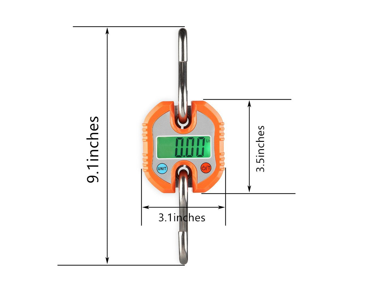 Crane scale hanging scale with ABS shell and stainless steel hook