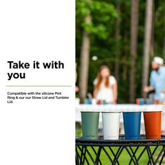 Klean Kanteen camping cups lightweight and dishwasher-safe for quick cleanup at the camp.