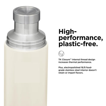 Klean Kanteen TKPro inner cup design with seamless 360-degree pour-through.