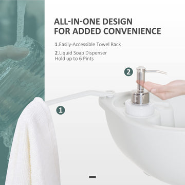 Kleankin HDPE outdoor sink is rust-resistant and durable for outdoors.