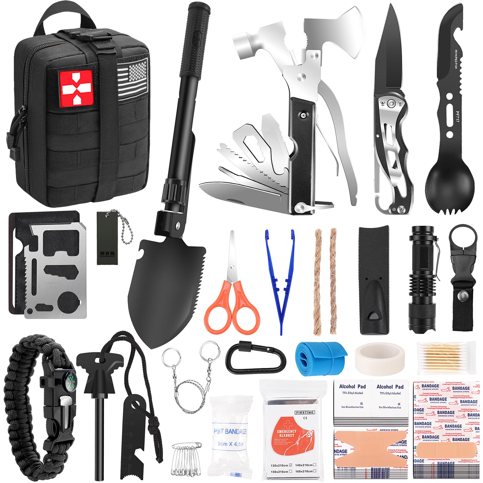 Kleclcw Survival Kit trauma bag – compact medical gear for quick crisis response.