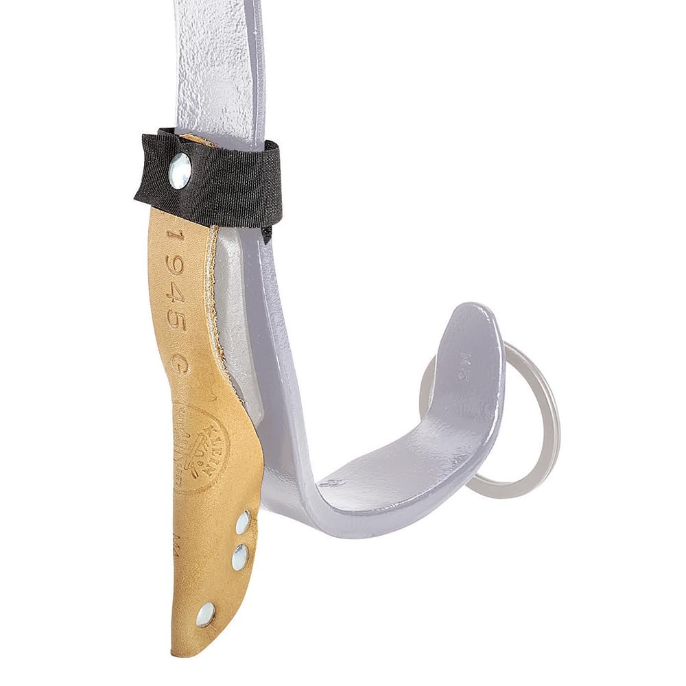 Klein Tools 1945G removable gaff guard with durable leather and Velcro strap for long tool life