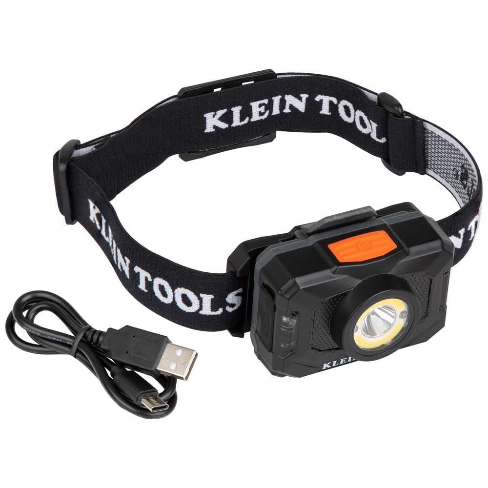 Klein Tools 56414 headlamp 800 lm spotlight for precise outdoor illumination.