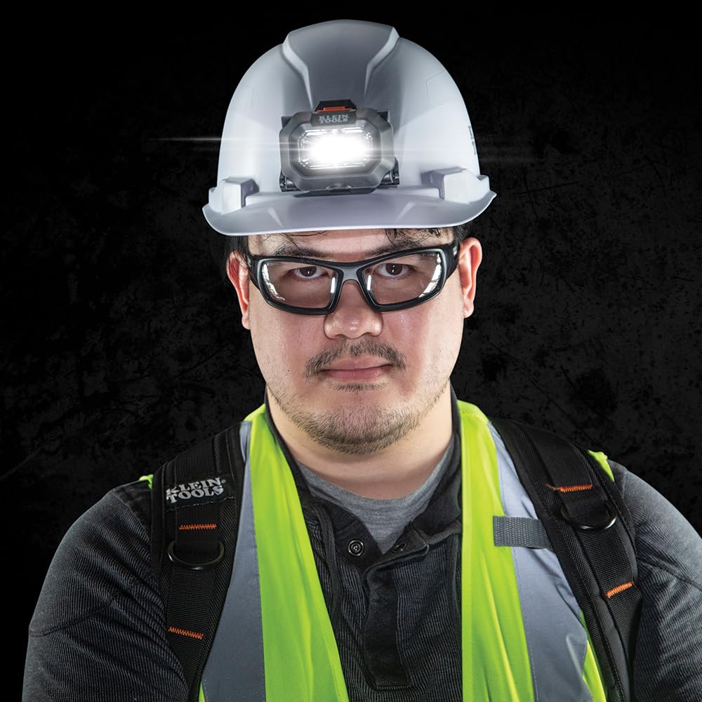 Klein Tools 60156 headlamp drop-tested to 6.6 feet for durability
