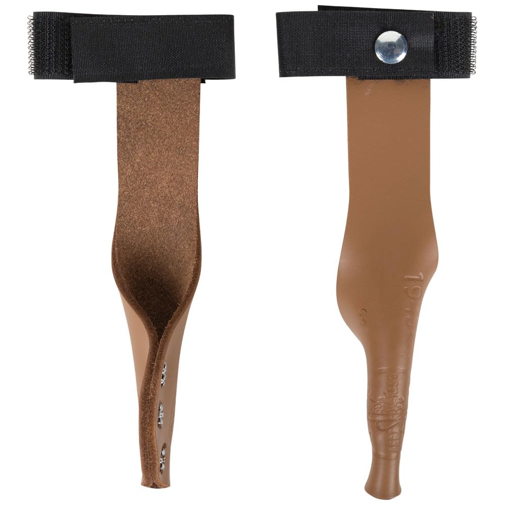 Klein Tools gaff guard leather with Velcro strap reduces friction and protects gaff during climbs