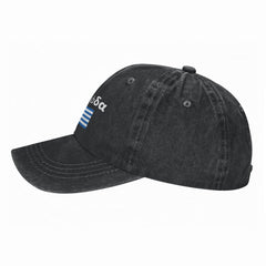 KLIUXBF one-size cap with metal closure ensures secure, adjustable fit.
