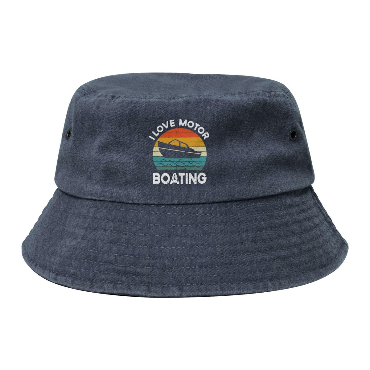 KLIUXBF washed denim hat with foldable design for easy packing and sun protection