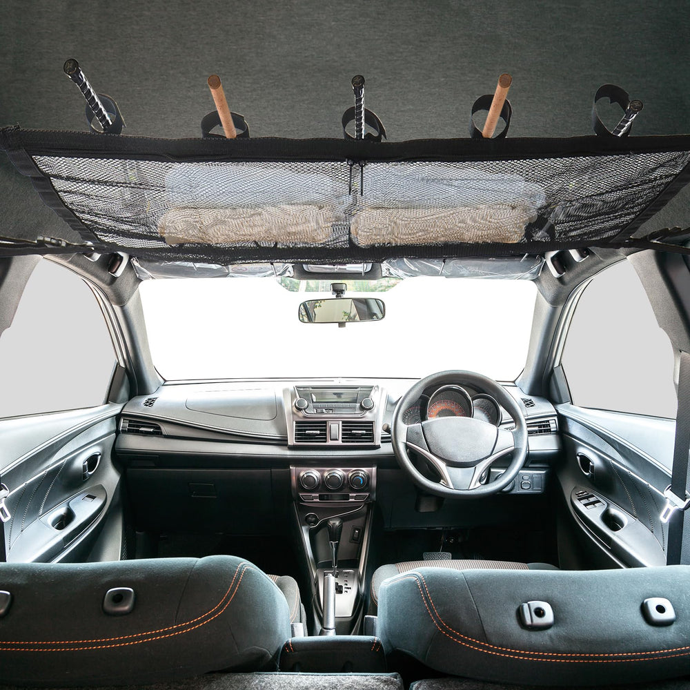 Adjustable straps to fit most vehicle models (car, SUV, truck, van).