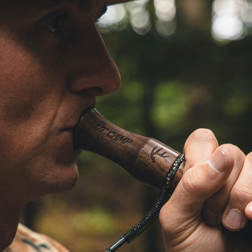 KLUK Custom Calls Doe Bleat image highlighting soft doe bleats for luring deer into range.
