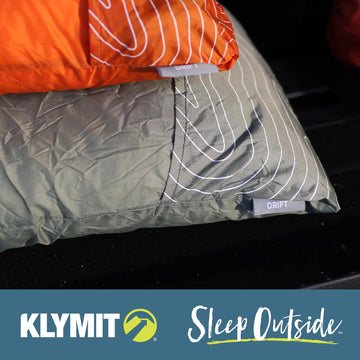 Klymit Drift machine-washable outer cover keeps gear clean.
