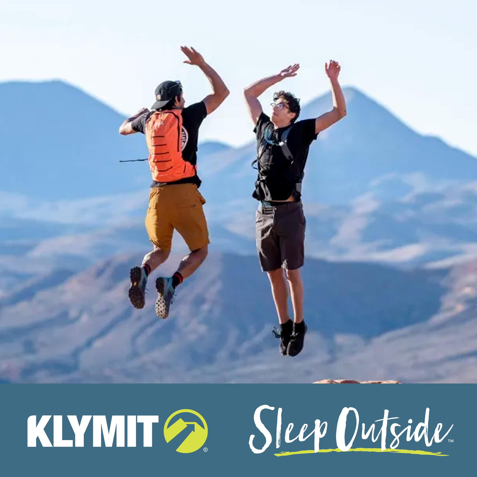 KLYMIT Echo 12L exterior straps ready for extra gear on trail